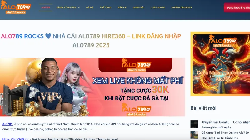trang chủ alo789